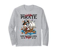 Let The Pirate Shenanigans Begin Pembroke Welsh Corgi Gifts Maglia a Manica