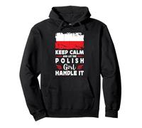 Let The Polish Girl Handle it Poland Flag Felpa con Cappuccio