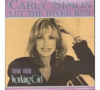 LET THE RIVER RUN 7" (45) UK ARISTA 1988 THEME FROM WORKING GIRL B/W CARLOTTA'S HEART (112124) RELEASE DATE STICKERED PIC SLEEVE