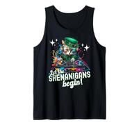 Let The Shenanigans Begin! DJ Cat Music St Patrick’s Humor Canotta