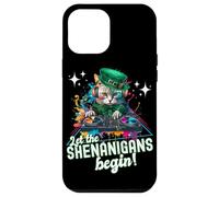Let the Shenanigans Begin! DJ Cat Music St Patrick’s Humor Custodia per iPhone 12 Pro Max