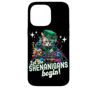 Let the Shenanigans Begin! DJ Cat Music St Patrick’s Humor Custodia per iPhone 14 Pro Max