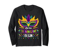Let The Shenanigans Begin Mardi Gras Carnival Maglia a Manica