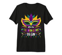Let The Shenanigans Begin Mardi Gras Carnival Maglietta Premium