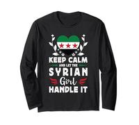 Let The Syrian Girl Handle it New Syria Flag Maglia a Manica