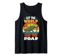 Let The World Hear Your Roar Stegosaurus Dinsosaur Lovers Canotta