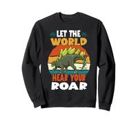 Let The World Hear Your Roar Stegosaurus Dinsosaur Lovers Felpa
