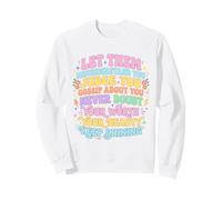 Let Them Misunderstand You Motivational Inspirational Citazione Felpa