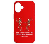 Let Them Praise His Name with Dancing Christmas Psalm 149:3 Custodia per iPhone 16