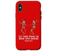 Let Them Praise His Name with Dancing Christmas Psalm 149:3 Custodia per iPhone X/XS
