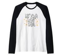 Let Your Light Shine Graffiti Art with Yellow Stars Maglia con Maniche Raglan
