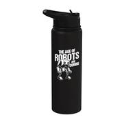 L'età dei robot sta arrivando programmatore programmazione è 10% Stainless Steel Insulated Water Bottle