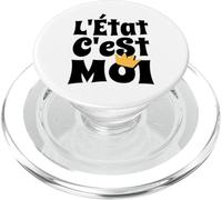 L'Etat c'est moi - Luigi XIV citazione francese PopSockets PopGrip per MagSafe