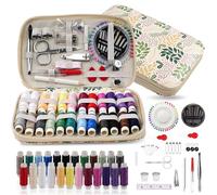 LetCart 127 Pezzi Set Cucito, Mini Set Cucito da Viaggio Completo con Custodia per Trasporto, Kit per Ccucire per Principianti, Adulti, Emergenze, Filo, Bottoni, Spille, Aghi, Apriasole (B)