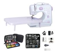 Letcart 505A Macchina Da Cucire Elettronica Portatile, Con 2 Velocità E 12 Punti, Kit Di Cucito, Luce Led, Cucitrice Automatica Perfetta Per Tessuti, Abbigliamento, DIY