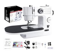 LetCart 638 Macchina da cucire per principianti con 41 punti, set da 42 pezzi, mini macchina da cucire portatile con luce a LED, macchine da cucire elettriche portatili per fai da te, vestiti