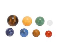 LetCart 8Pcs Solar System Planets Kristall Edelsteine Handschmeichler Meditation Entspannung Geschenk Kinder Erwachsene