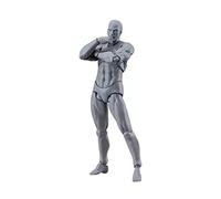 LetCart Action figure da disegno, corpo di action figure, manichino da disegno con pose personalizzabili, modellino mobile in PVC per uso familiare e ufficio, uomo grigio
