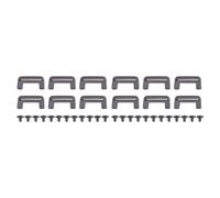 LetCart Arch Bridge D Ring Buckle Set 12PCS Alloy Metal U Shaped Connector Buckles with Screws for Bags Wallets Leather Craft DIY Accessories