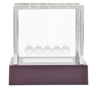 LetCart Colorful Balanced Balls Toy Educational Desk Physics Science Pendulum Table Decoration Christmas Gifts (Newton ball trumpet purple base)