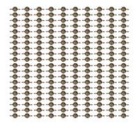 LetCart Decorative Metal Tack Trim Electroplating Glossy Rustproof Wear Resistant Burr Free DIY Nails Hardware for Bags Clothing Punk Style Iron Material 15x15x19mm 200pcs (SP15-004)