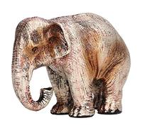 LetCart Elephant Statue Elephant Figurine Elephant Decor Statue Retro Style Exquisite Workmanship Elegant Cute Animal Decoration for Home Office Hotel Cafe Synthetic Resin 138g (B)