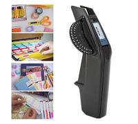 LetCart Etichettatrice per goffratura Etichettatrice per goffratura con 2 rotoli di nastro, stampa trasparente manuale fai da te, stampante per etichette in rilievo nera portatile 3D