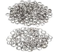 LetCart Occhiello Strumento Kit, 2000 Pezzi Occhielli Grommet Rondelle, Metallo Strumento Installazione Dell'Occhiello, Occhielli Grommet Rondelle per Tela Cerata, Tessuto, Tende(6 mm)