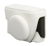 LetCart Protective CaseforZV1 - Custodia in ecopelle per fotocamera ZV1White, fondo curvo anti-impatto, design classico e semplice