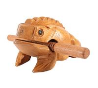 LetCart Rana Portafortuna in Legno Che Gracchia, Artigianato Tradizionale Tailandese Rana Portafortuna in Legno Che Gracchia Strumento Musicale Decorazioni Per L'home Office(15,6 cm)