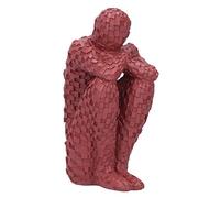 LetCart Resin Abstract Thinker, statuetta Delicate, squisita decorazione per la casa, ufficio, regalo per la scultura realizzata a mano per la sala da pranzo, 11,8 x 6,4 x 4,4 cm (rosso)