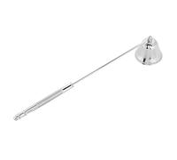 LetCart Stainless Steel Candle Snuffer Wick Trimmer Bell Shaped Candle Cover Durable Proof Hand Tool for Home Decor Candle Lovers Black Silver Gold Rose Gold 1Pcs (Silver)