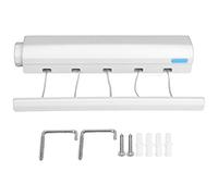 LetCart Telescopic Retractable Clothesline Clothes Drying Rope Hanger Flexible Space Saving for Indoor Outdoor Bathroom Balcony Plastic As Pictures Shown 3.2m 3.75m (cinque corde)