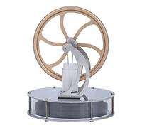 LetCartMaker Motore Stirling a bassa temperatura, motore a vapore Stirling a bassa temperatura, obiettivo di apprendimento termodinamica e fisica, 17,5 x 12,1 x 10,4 cm, medio