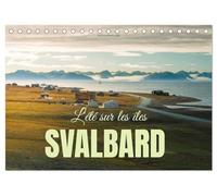 L'été sur les îles Svalbard (Calendrier de bureau 2026 DIN A5 vertical), CALVENDO calendrier mensuel: Glaciers, mousse et maisons colorées