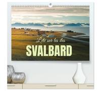 L'été sur les îles Svalbard (Calendrier mural 2026 DIN A2 vertical) calendrier de bureau: Glaciers, mousse et maisons colorées