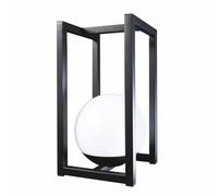 LETEA Lanterna LED ricaricabile USB IP54, nero