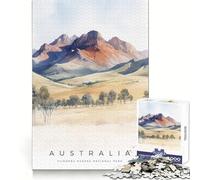 L'eterna bellezza delle Flinders Ranges - Puzzle da 1000 pezzi per ragazzi, gioco di memoria, gioco al chiuso, taglio fine, Babbo Natale, scegli il tuo desiderio 38x52cm