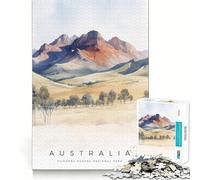 L'eterna bellezza delle Flinders Ranges - Puzzle da 1000 pezzi per ragazzi, gioco di memoria, gioco al chiuso, taglio fine, Babbo Natale, scegli il tuo desiderio 38x52cm