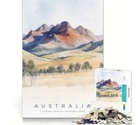 L'eterna bellezza delle Flinders Ranges - Puzzle per ragazzi da 1000 pezzi - Rafforza la memoria - Semplice e divertente - Bordo di qualità - Regalo memorabile 50x75cm