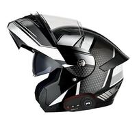 Letetexi Casco Modulare Moto Bluetooth Integrato Certificazione ECE Caschi Modulari Apribili Dual Visor Anti-Fog Caschi, Casco Moto Integrale Full Face Freddo per Uomini Donne 57~64cm