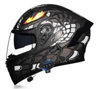 Letetexi Casco Modulare Moto Bluetooth Integrato Certificazione ECE Caschi Modulari Apribili Dual Visor Anti-Fog Caschi, Casco Moto Integrale Full Face Freddo per Uomini Donne M~XXL