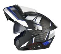 Letetexi Casco Modulare Moto Bluetooth Integrato Certificazione ECE Caschi Modulari Apribili Dual Visor Anti-Fog Caschi, Casco Moto Integrale Full Face Freddo per Uomini Donne 57~64cm