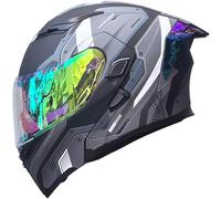 Letetexi Casco Moto Modulare Apribile Integrato Bluetooth Slot Integrale Flip Up Doppia Visiera Caschi Motocross Modulari Street Bike Omologato DOT ECE per Uomo Donne Casco Modulare Scooter