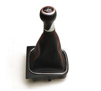 Letgoing Pomello del cambio manuale per auto, con ghetta, kit di cuciture a 5/6 velocità, in plastica resistente e similpelle, per Je-tta 5/6 Golf 5 Golf 6 MK5/MK6 2005-2014 5K0711113