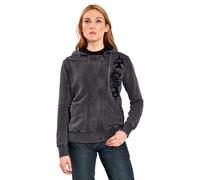 Lethal Angel Crossbones Donne Con Capp Felpa donna nero, taglia S