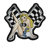 Lethal Threat Aufnäher Lady Luck Vintage 13 x 13 cm Patch Moto