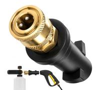 Lethra Adattatore per pistola per idropulitrice ad alta pressione con ugello femmina da 1/4", accessorio per schiuma da neve, compatibile con Karcher Kärcher K Series K2, K3, K4, K5, K6, K7