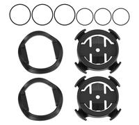 Lethra Set di supporto per bicicletta a un quarto di giro, staffa anteriore regolabile per bicicletta con cinturino in silicone compatibile con computer GPS Garmin Edge XOSS G/G+ iGPSPORT Bike (nero)
