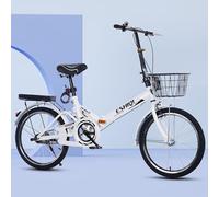 LETIANZG Bicicletta Pieghevole Leggera da 22/24 Pollici for Adulti, Trasmissione a Catena, Telaio in Alluminio Leggero, Bicicletta da Viaggio Unisex(G,22in)